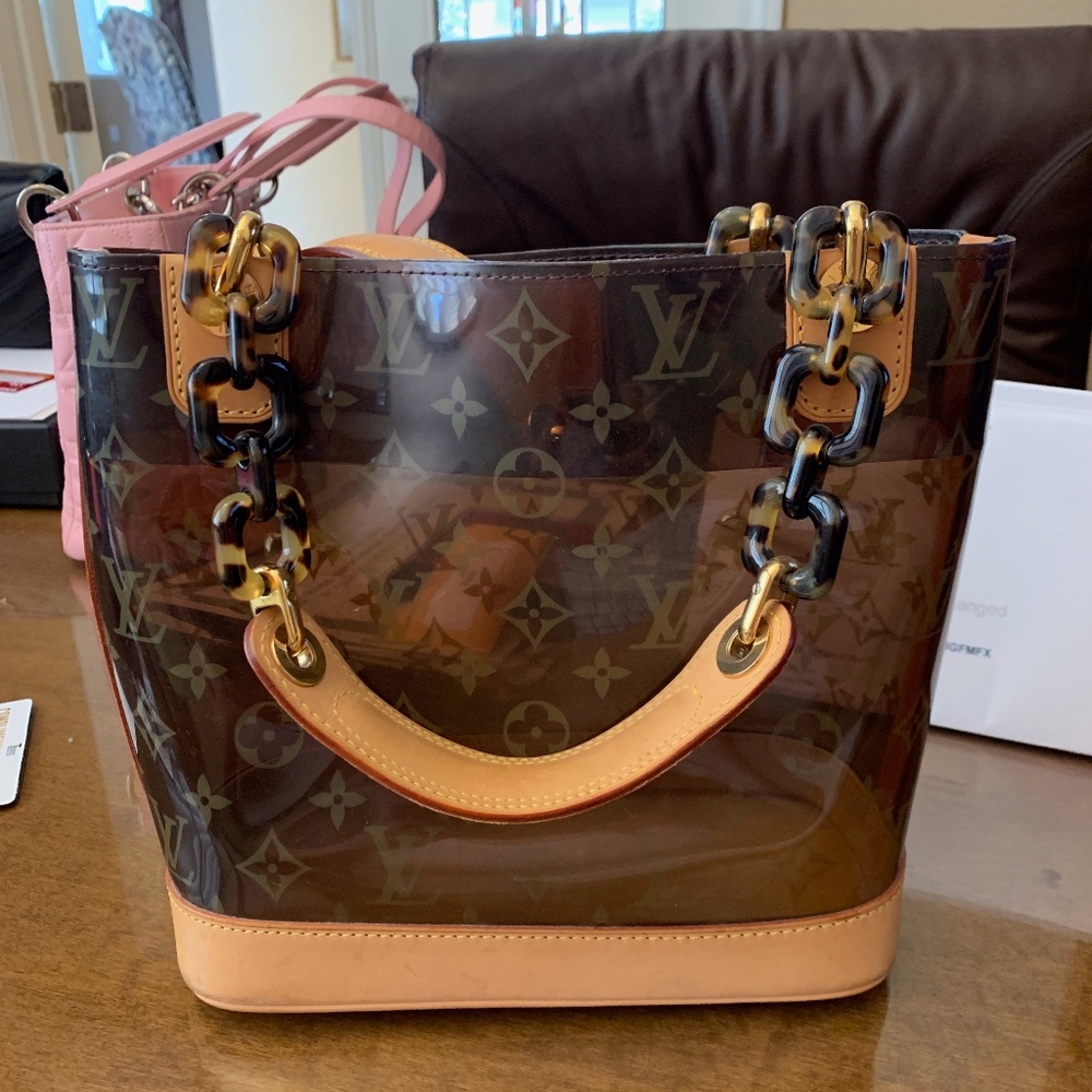 Louis Vuitton Clear Vinyl Cabers Ambre MM